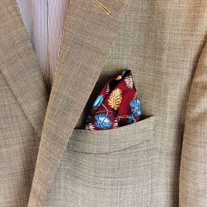 Silk Paisley Pocket Square